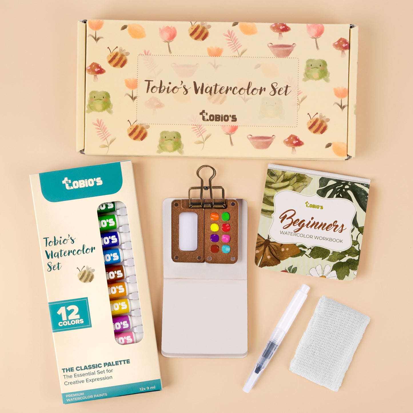 Tobios™ Kit d'aquarelle miniature