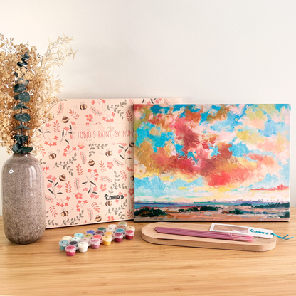 Soleil levant - Kit de peinture avec numéros