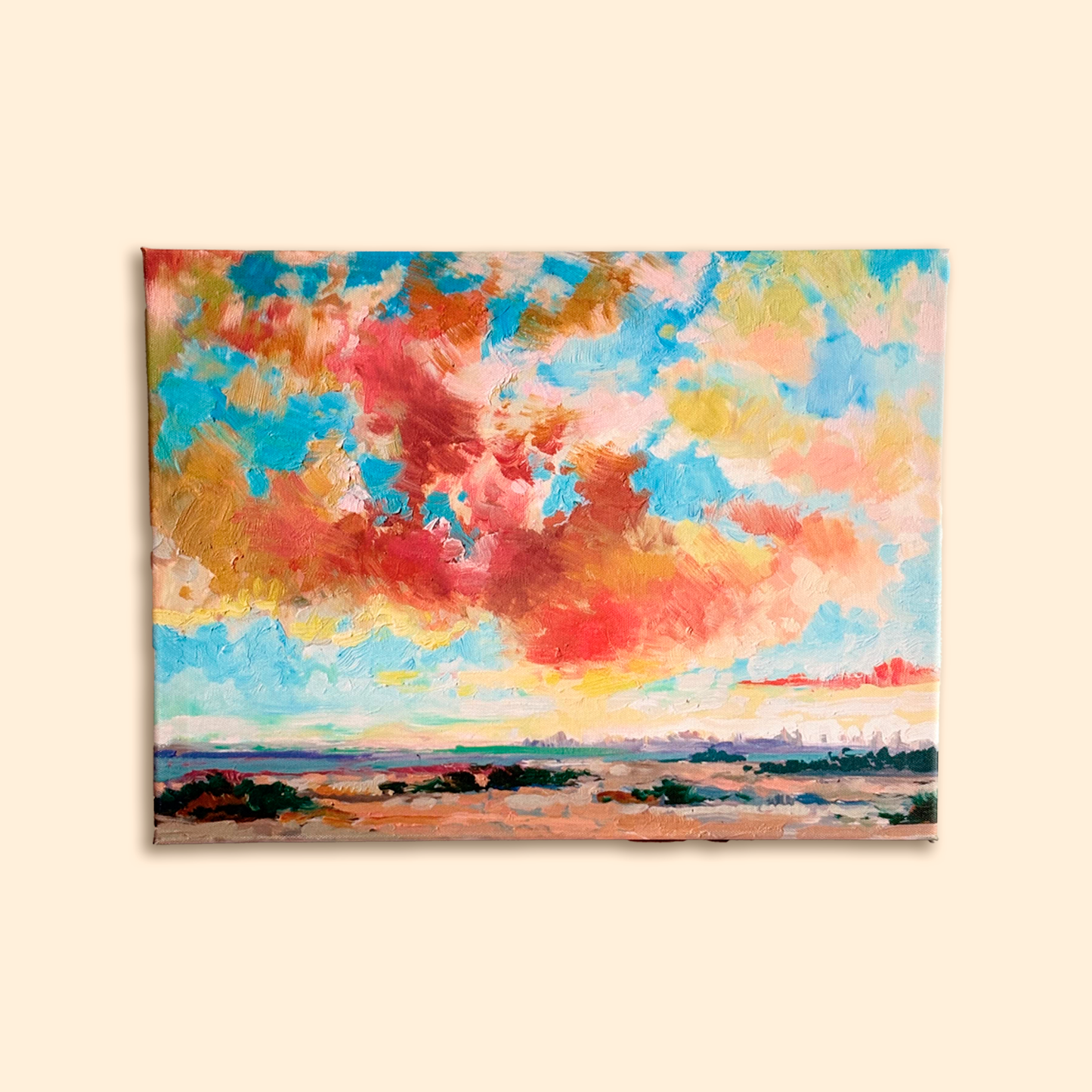 Soleil levant - Kit de peinture avec numéros