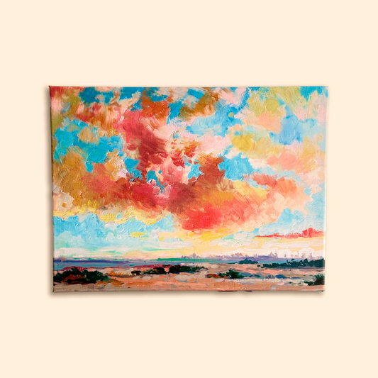Soleil levant - Kit de peinture avec numéros