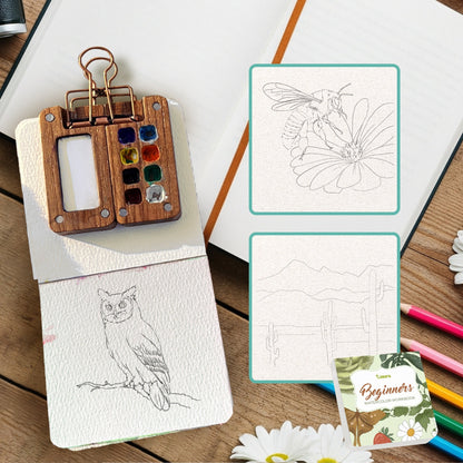 Tobio's™ Coloriages aquarellables pour débutants