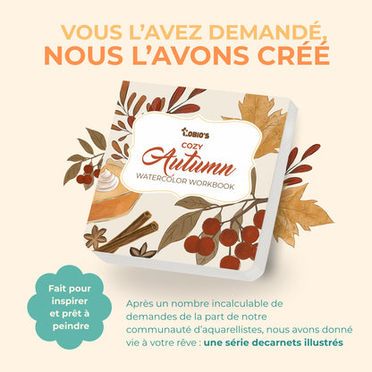 Tobio's™ Coloriages aquarellables pour débutants: Automne