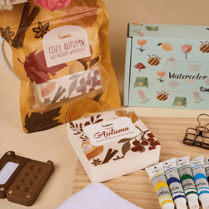 Tobio's™ Coloriages aquarellables pour débutants: Automne