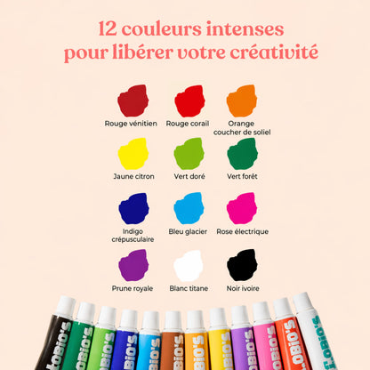 Tobios™ Kit d'aquarelle miniature