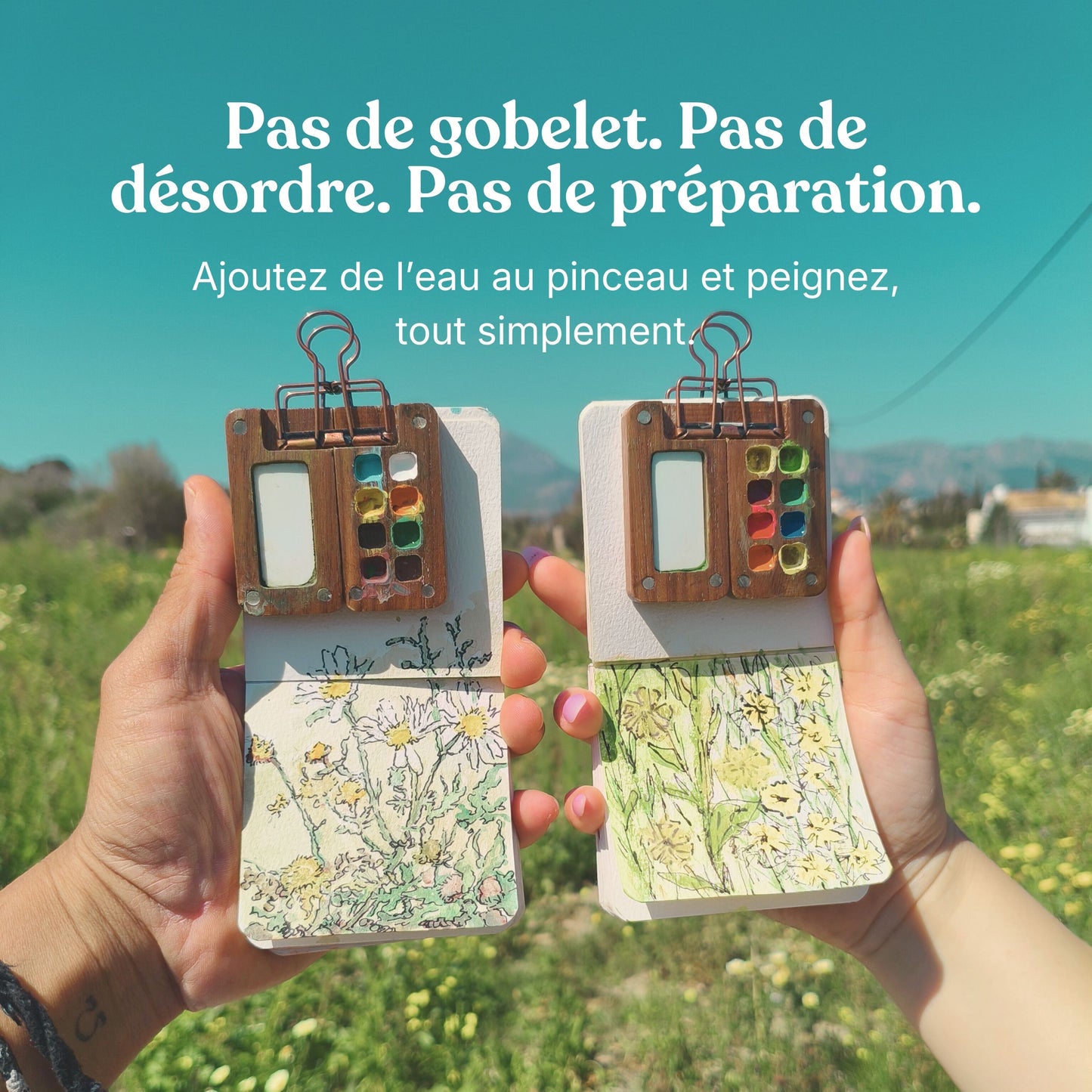 Tobios™ Kit d'aquarelle miniature