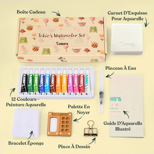 Tobios™ Kit d'aquarelle miniature