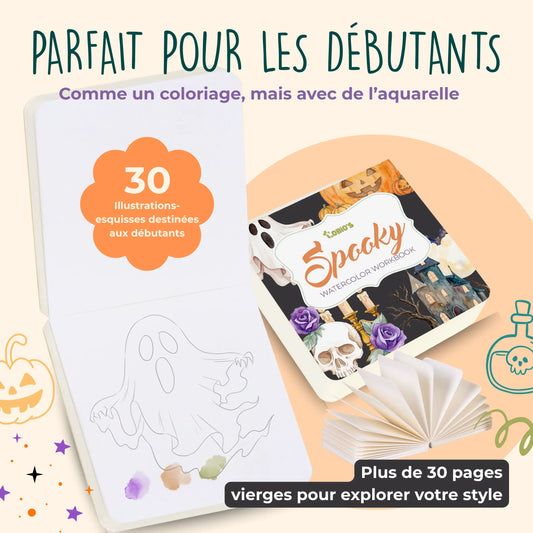Cahier de peinture Halloween Frissons Tobio’s