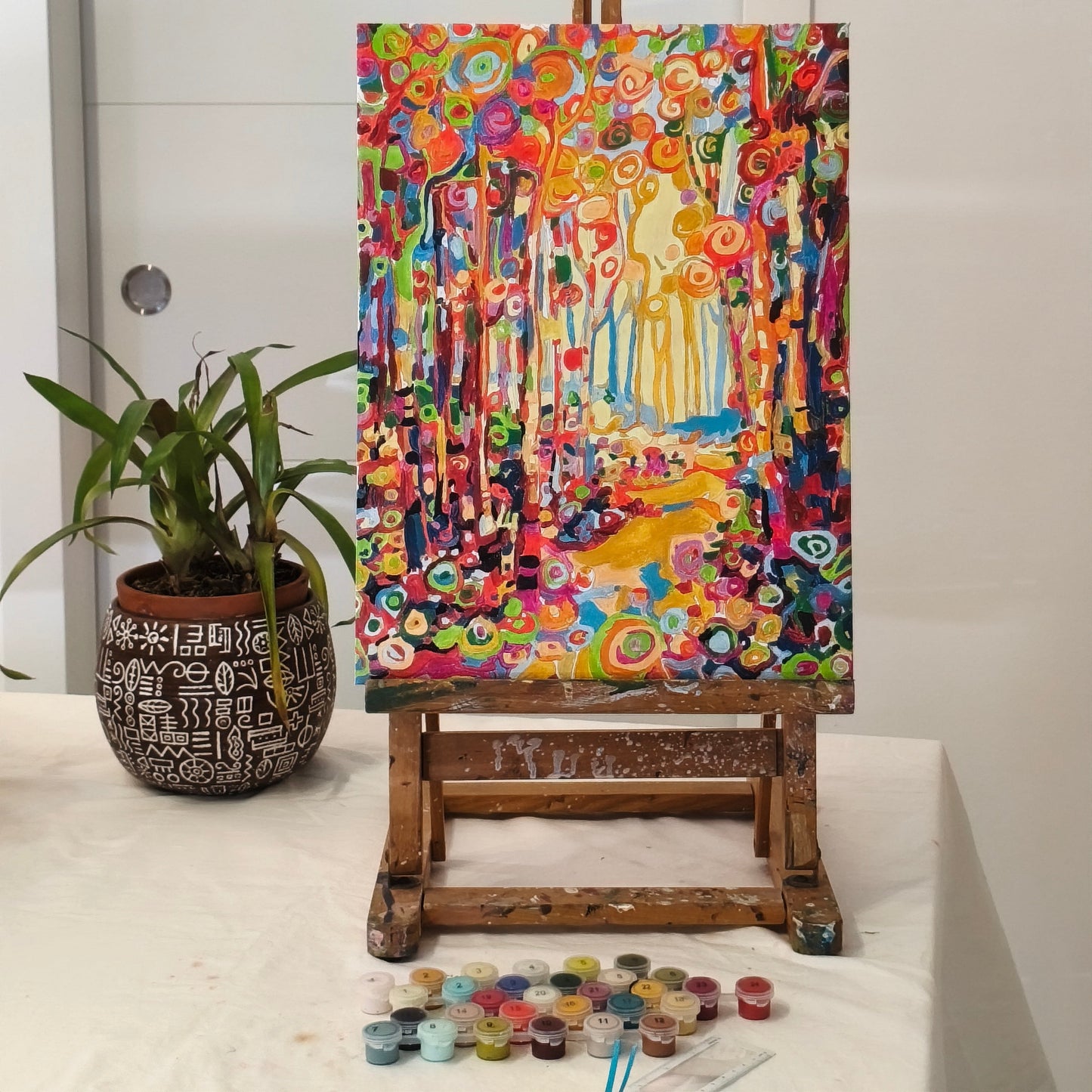 Chemin coloré - Peinture par numéros