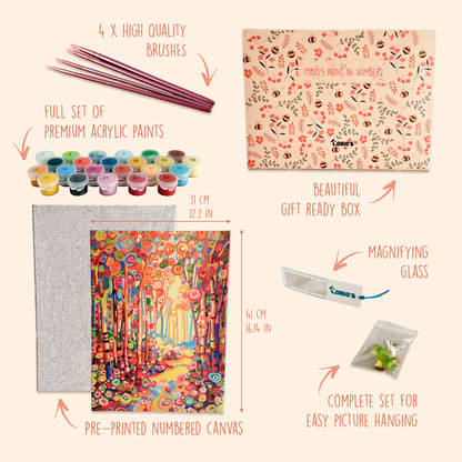 Chemin coloré - Peinture par numéros